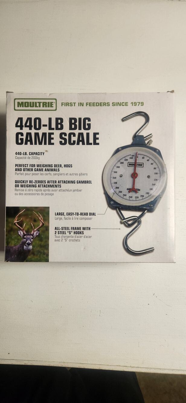 Moultrie 440 lb Big Game Scale Deer Hanging Game Scale New Sealed Hunting